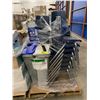 Image 1 : PALLET OF SET DEC ITEMS INCLUDING; CHAIRS AND BINS