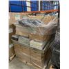 Image 4 : PALLET OF SET DEC ITEMS INCLUDING; TILES, ASSORTED ELECTRICAL BOXES, DOOR LOCK AND MORE