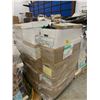 Image 2 : PALLET OF SET DEC ITEMS INCLUDING; DOOR HARDWARE, ELECTRICAL BOXES, SPRINKLER PIPE HEADS AND MORE