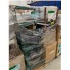 Image 2 : PALLET OF SET DEC ITEMS INCLUDING; SIDE TABLE, ROLLING CHAIR, SHOE RACK AND MORE