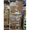 Image 1 : PALLET OF SET DEC ITEMS INCLUDING; DRESSER, BEDSIDE TABLE, STEREO, BEDDING AND MORE