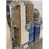 Image 2 : PALLET OF SET DEC ITEMS INCLUDING; BLUE CABINETS, HUTCH, STATIONS, AND MORE