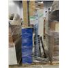 Image 3 : PALLET OF SET DEC ITEMS INCLUDING; BLUE CABINETS, HUTCH, STATIONS, AND MORE