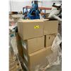 Image 1 : PALLET OF SET DEC ITEMS INCLUDING; BIKE PARTS, LIGHT FIXTURES, ROPE AND MORE