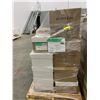 Image 1 : PALLET OF SET DEC ITEMS INCLUDING; BEDDING, CHINA, CURTAINS, BOOKS, CLOTHING AND MORE