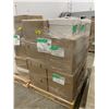 Image 2 : PALLET OF SET DEC ITEMS INCLUDING; PRINTER, DECOR BASKETS, PHONES, GLASSWARE AND MORE