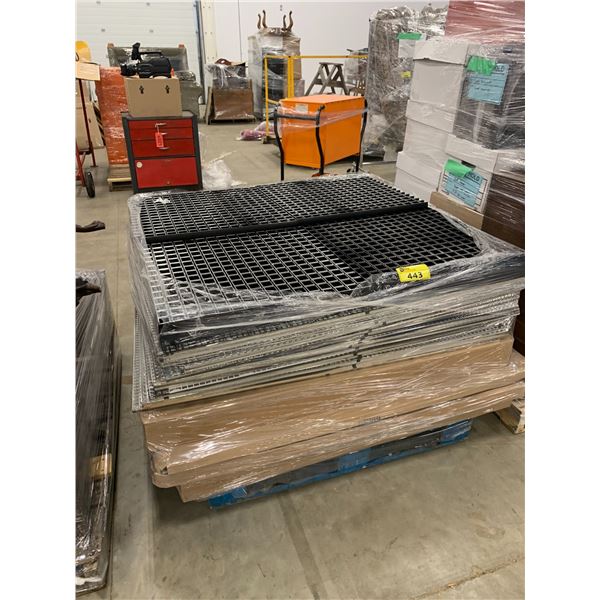 PALLET OF BLACK EGG CRATES