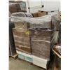 Image 2 : PALLET OF SET DEC ITEMS INCLUDING; LIGHTS, DESKS, BOOKS, GLASS CABINET AND MORE