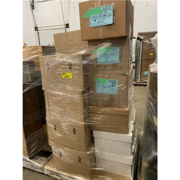 PALLET OF SET DEC ITEMS INCLUDING; GLASSWARE, PLATES, BOWLS, BOOKS AND MORE