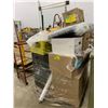 Image 2 : PALLET OF SET DEC ITEMS INCLUDING; MILK CRATES, ROLLING MOP BUCKET, DROP SHEETS AND MORE