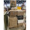Image 3 : PALLET OF SET DEC ITEMS INCLUDING; MILK CRATES, ROLLING MOP BUCKET, DROP SHEETS AND MORE