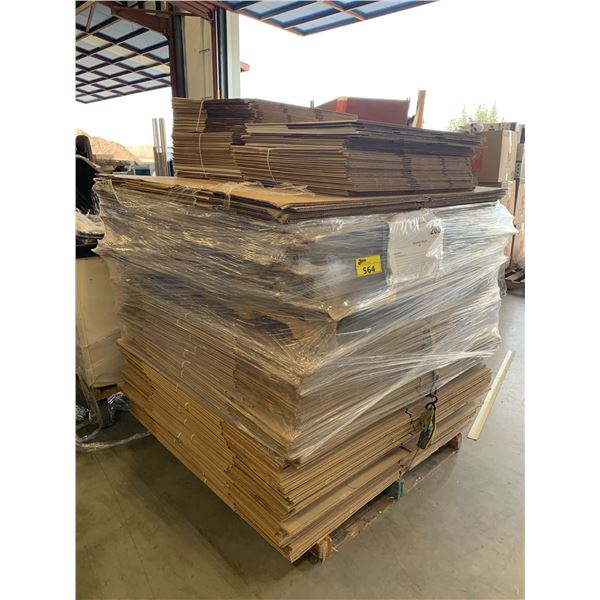 PALLET OF CARDBOARD BOXES