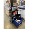 Image 1 : JANITORS CART WITH CONTENTS