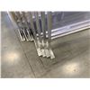 Image 2 : ASSORTED CLEAR DIVIDERS WITH ROLLING WOOD CART