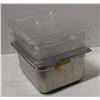 Image 1 : LOT OF 3 POLY CARB 1/2 SIZE INSERTS W /LIDS &