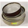 Image 1 : LOT OF 5 ASSORTED SIZE ROUND CAKE PANS