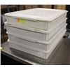 Image 1 : LOT OF 4 CHOICE DOUGH BOXES W/ LIDS 407PL36C