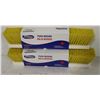 Image 1 : LOT OF 2 NEW MARINO 18" YELLOW PUSH BROOM HEADS