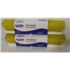 Image 1 : LOT OF 2 NEW MARINO 18" YELLOW PUSH BROOM HEADS