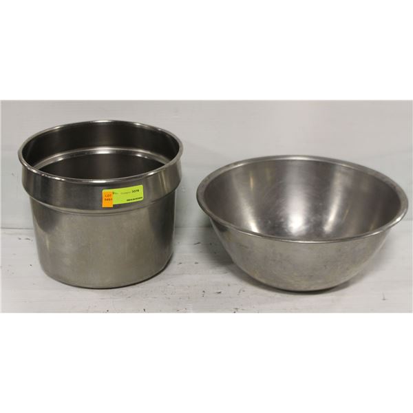 ST STEEL BOWL & WARMING SOUP INSERT