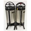 Image 1 : LOT OF 2- LUXUS BLACK & STAINLESS GRAVITY FED