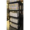 Image 1 : 5 TIER BLACK UTILITY SHELF 17"X 36"X 74"