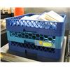 Image 1 : LOT OF 3 BLUE DISHWASHING RACKS 19"X 19"