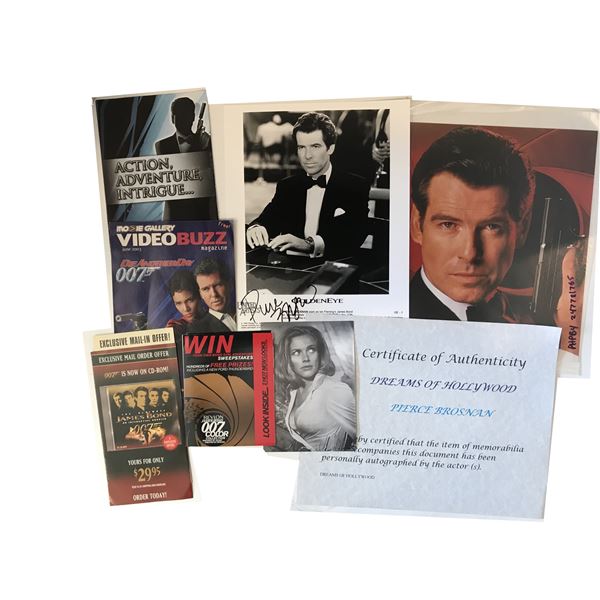 Lot of Pierce Brosnan memorabilia