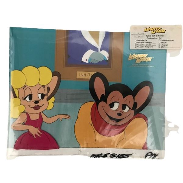 Mighty Mouse Animatino cel