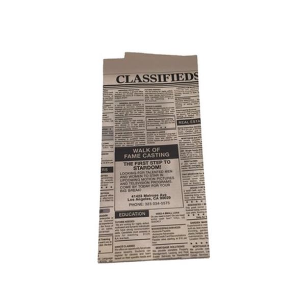 Father Stu (Mark Wahlberg) Hero Casting Newspaper Movie Props