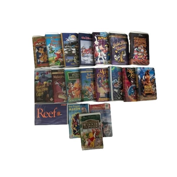 Disney classic VHS tapes collection