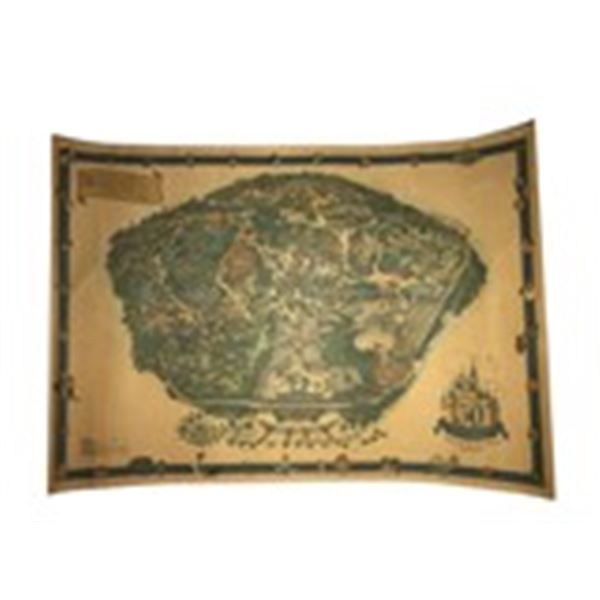 1955 Disneyland Vintage Park Map