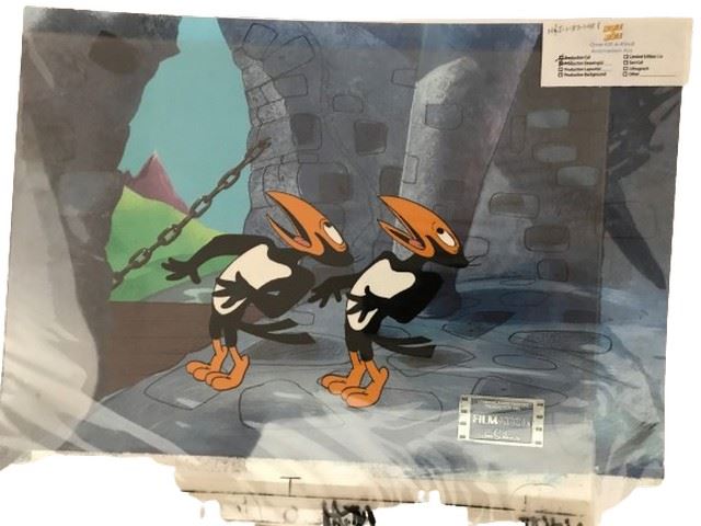 MAGNETE FRIGO HECKLE & JECKLE - CARTOON SABATO MATTINA - 2 X 3 POLLICI - NUOVO