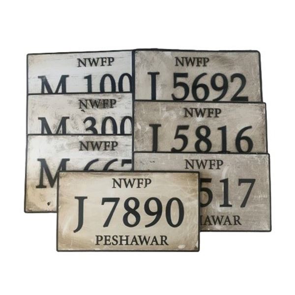 Kite Runner Pakistan License Plates Movie Props
