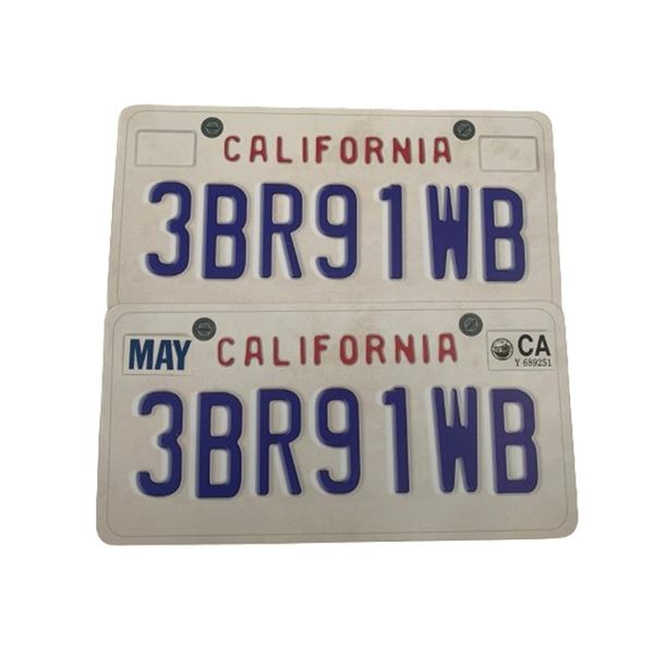 Father Stu Carmen (Teresa Ruiz) License Plates Movie Props