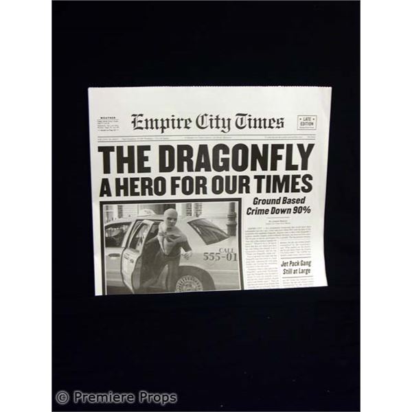 Superhero Movie Empire City Times Newspaper Movie Props