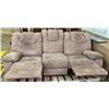 Image 2 : Pink Micro Fiber Recliner Sofa  85Lx39Wx39H