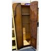 Image 2 : Antique Solid Wood Wardrobe with Full Length Mirror  33.5Wx16Dx73.5H