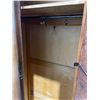 Image 3 : Antique Solid Wood Wardrobe with Full Length Mirror  33.5Wx16Dx73.5H