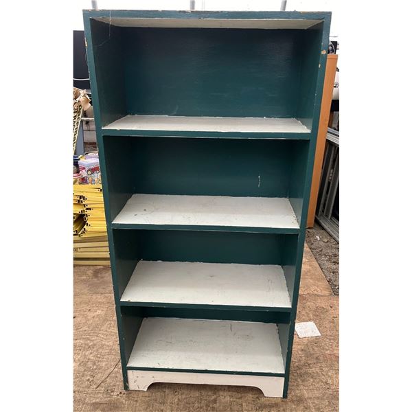 Painted Solid Wood Fixed Shelves Bookcase 24Wx10Dx50H