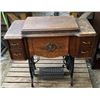 Image 1 : Eaton Brand "Improved Seamstress" Sewing Table (Beautiful but needs TLC)  35Wx19Dx30H