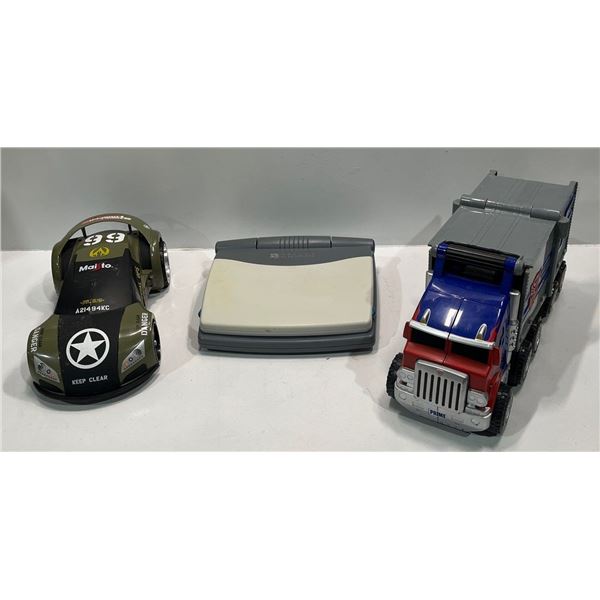Optimus Prime Battle Rig Blaster (1 Nerf Dart), Maitso Street Trooper Car (no remote) and more