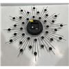 Image 2 : Mid Century Modern Starburst Wall Clock 20D (works)