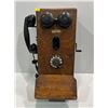 Image 1 : Antique Northern Electric Company Wooden Telephone with Rotary Dial