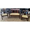 Image 1 : Vintage Settee, Arm Chair and Rocking Chair Set (minor scuffs and scrapes)