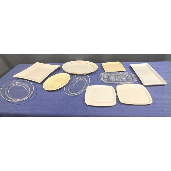 Collection of Serving Platters and Plates
