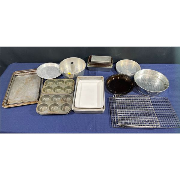 Collection of Bakeware includes Angel Food Cake Pan, Cheesecake Pan, Muffin Tins and more