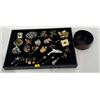 Image 1 : Collection of Broaches and Pins plus Trinket Holder