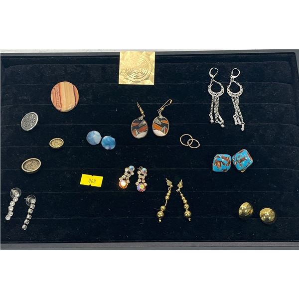 Collection of Earrings (pierced and clip ons) and more