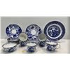 Image 2 : Several Pieces of Royal Crown Derby Blue & White China plus One Willow Plate (damaged)